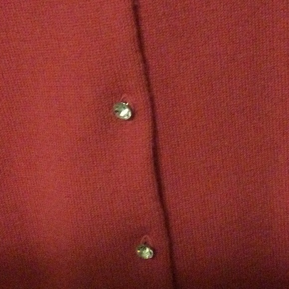 J Crew Raspberry crystal embellished button up - Picture 4 of 8